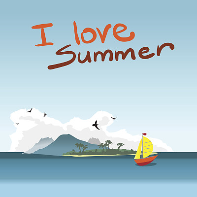 沙滩矢量图素材ID：170153200