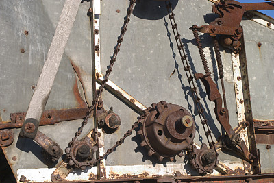 生锈的齿轮图片下载