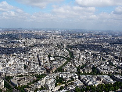 巴黎的鸟瞰图图片下载