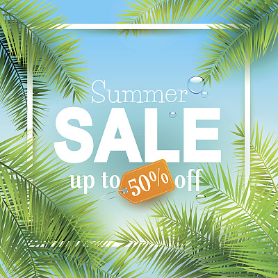 夏季销售背景图片下载