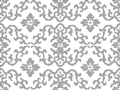 半色调圆形黑色无缝背景曲线螺旋花十字图片下载