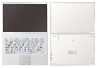 薄的笔记本电脑投影图片下载