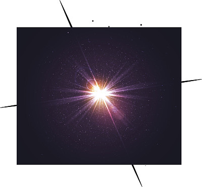 闪闪发光的灯光效果在黑暗的背景。金粒子爆炸。图片下载