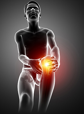 男性的膝盖疼痛图片下载