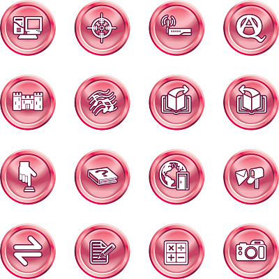 互联网或计算图标集图片下载