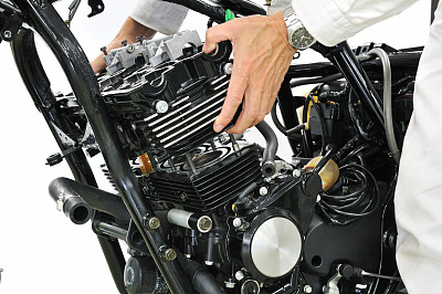 摩托车发动机保养图片下载