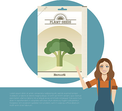 包装花椰菜种子图标图片下载