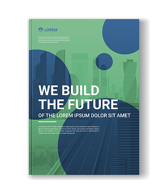 为投资、房地产或建筑公司设计宣传册封面。图片下载