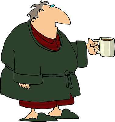 早晨喝咖啡图片下载