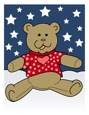 小女孩泰迪熊图片下载