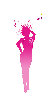 插图-音乐女孩图片下载