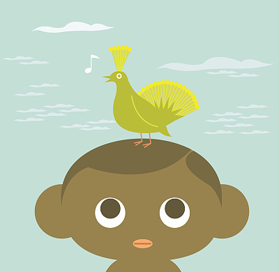 歌声甜美的非洲鸟(矢量节奏)图片下载