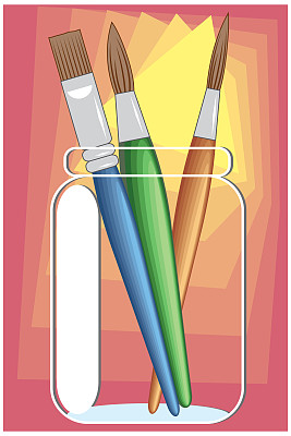 艺术画笔图片下载