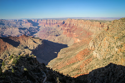 科罗拉多大峡谷与可见的科罗拉多河图片下载