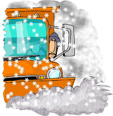 扫雪机的司机图片下载