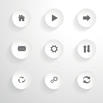 矢量图标集。图片下载