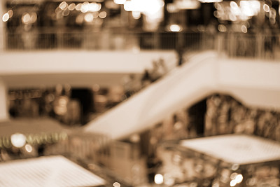 模糊抽象的背景在购物中心图片下载