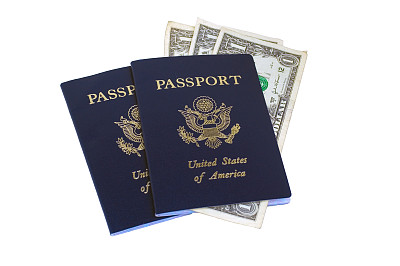 护照和钱图片下载