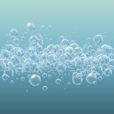 透明的肥皂或水泡沫背景素材图片