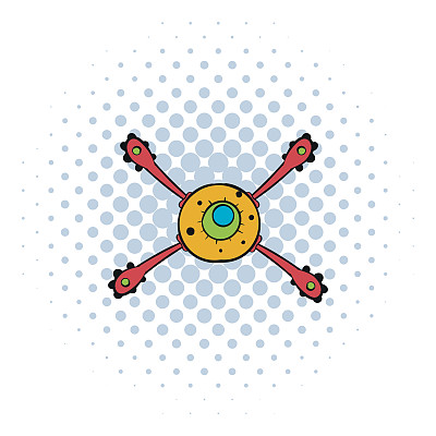 病毒图标，漫画风格图片下载