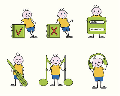 儿童网络图标图片下载