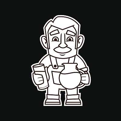 拿着杯子的人图片下载