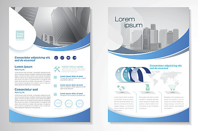 矢量宣传册传单设计布局模板图片下载