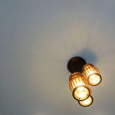 豪华美丽的复古爱迪生灯灯装饰图片下载