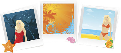 夏日照片记忆拼贴图片下载