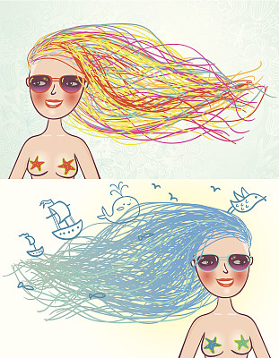 夏天的女孩图片下载