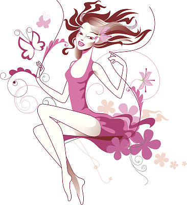 荡秋千的女孩图片下载