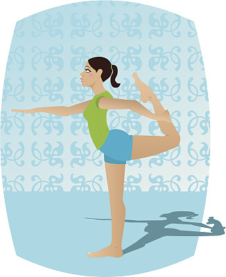 瑜伽Natarajasana图片下载