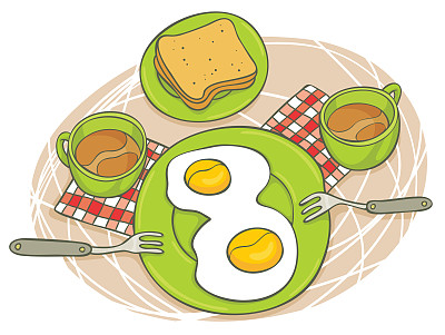 浪漫的早餐图片下载