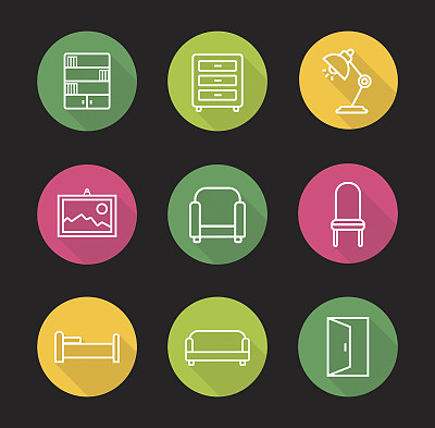 家具的图标图片下载