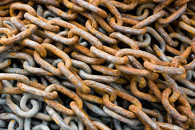 生锈的铁链图片下载