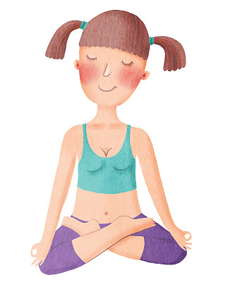 女孩喜欢瑜伽图片下载