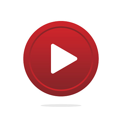 播放按钮图标矢量图片下载