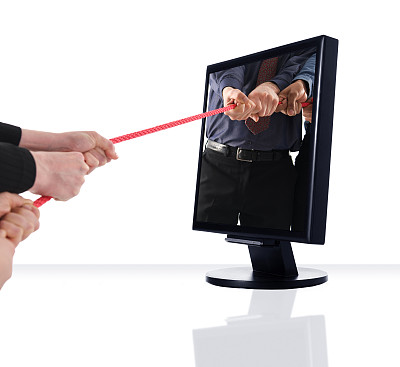 监督拔河图片下载