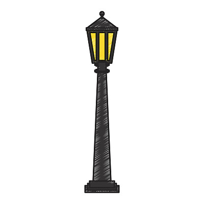 灯笼公园孤立的图标图片下载