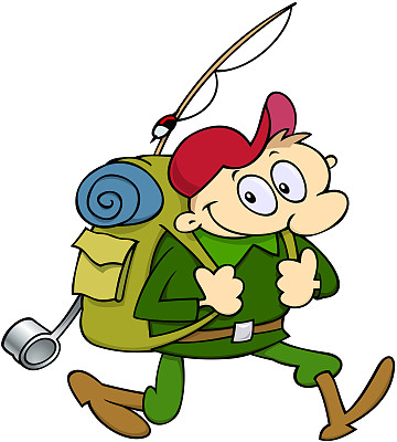 快乐的徒步旅行者图片下载