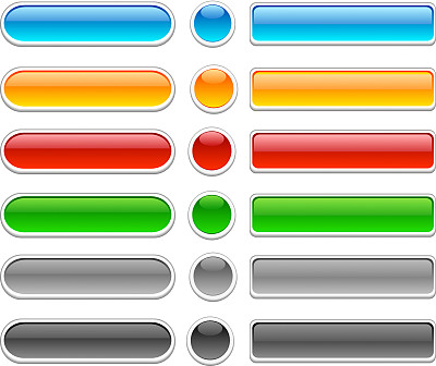 光滑的按钮。素材图片