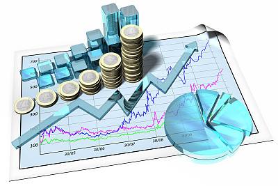 金融增长缓慢。图片下载