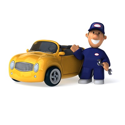 有趣的机制- 3D插图图片下载