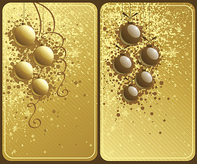 金色圣诞设计。图片下载