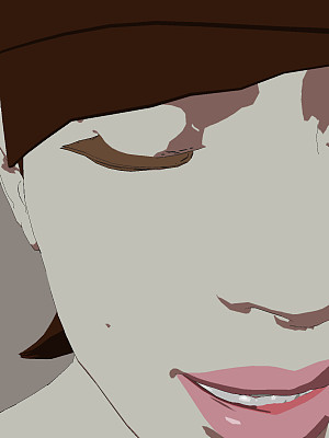 坦诚的女性的脸图片下载