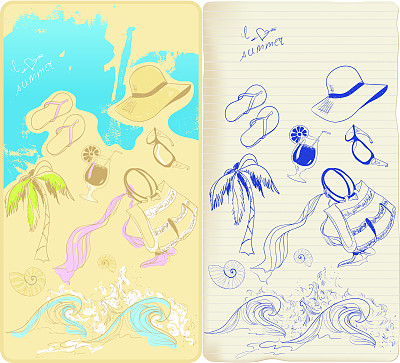 夏天的涂鸦图片下载