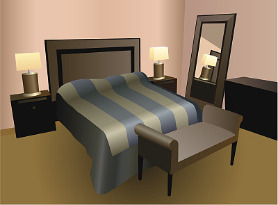 卧室向量图片下载