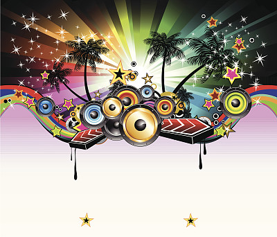 热带音乐传单图片下载