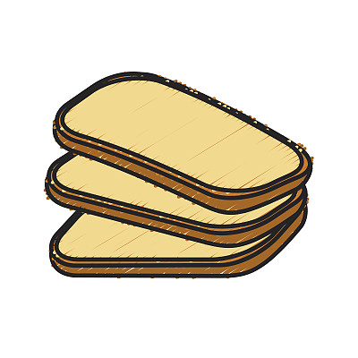 美味新鲜的面包片图片下载