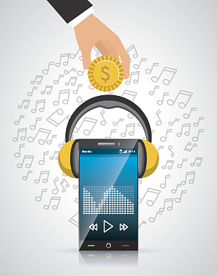 手机音乐在线商务图片下载